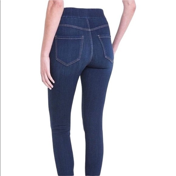 Liverpool High-Rise Skinny Pull On Distressed Jeans Stretchy Denim - Picture 2 of 15